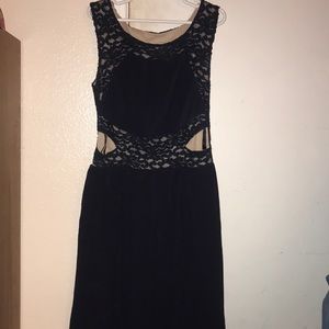 dark blue dress